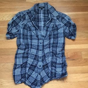 Express plaid button down